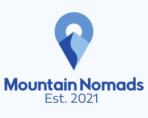 Mountain Pin Locator  logo design