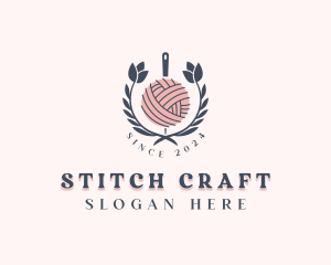 Floral Sewing Needlecraft logo design