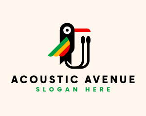 Reggae Jamaican Bird logo design