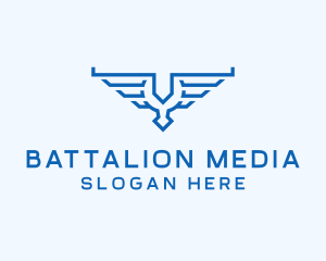 Aviation Wings Crest logo design