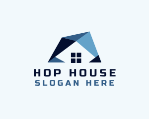 House Roof Real Estate logo design