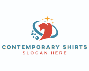 Laundry Shirt Cleaning  logo design