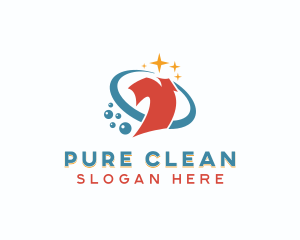 Laundry Shirt Cleaning  logo design