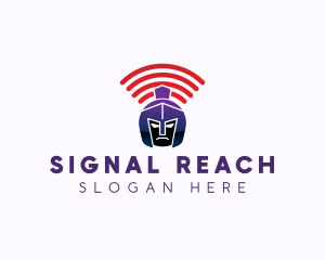 Gladiator Signal Helmet logo design