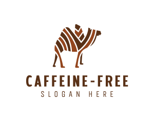 Mosaic Stripe Camel logo design