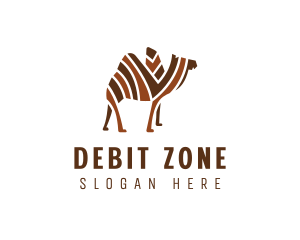 Mosaic Stripe Camel logo design