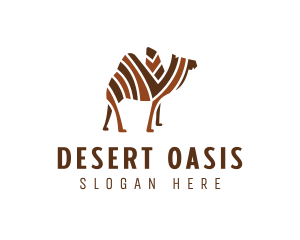 Mosaic Stripe Camel logo