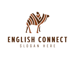 Mosaic Stripe Camel logo design