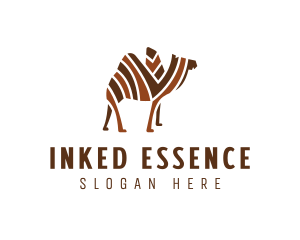 Mosaic Stripe Camel logo design