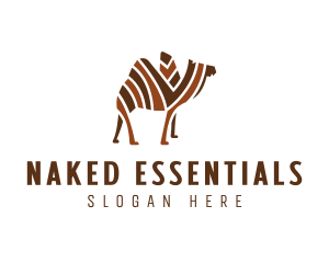 Mosaic Stripe Camel logo design