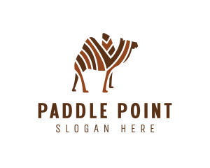 Mosaic Stripe Camel logo design