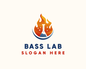 Fire Science Laboratory  logo design