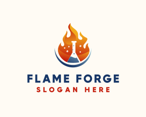 Fire Science Laboratory  logo design