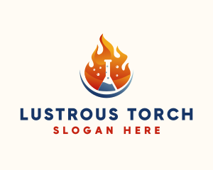 Fire Science Laboratory  logo design