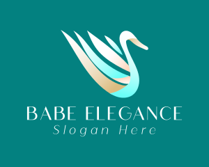 Elegant Gradient Swan logo design