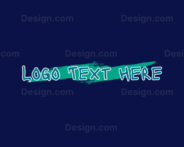 Street Art Lettering Wordmark Logo