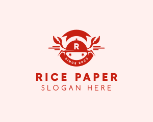 Crab Seafood Restaurant Diner logo design