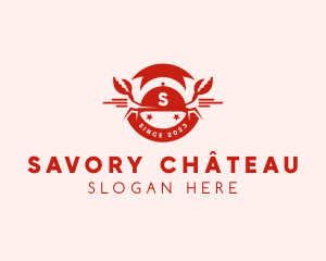 Crab Seafood Restaurant Diner logo design