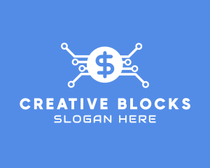 Dollar Currency Technology logo design