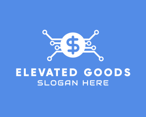 Dollar Currency Technology logo design