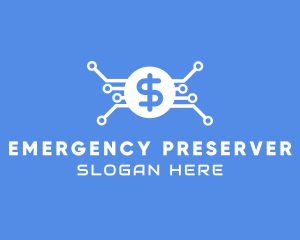 Dollar Currency Technology logo design