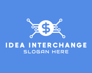 Dollar Currency Technology logo design