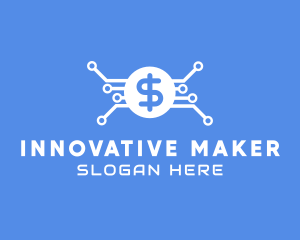 Dollar Currency Technology logo design