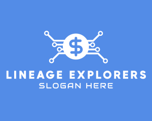 Dollar Currency Technology logo design