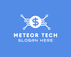 Dollar Currency Technology logo design