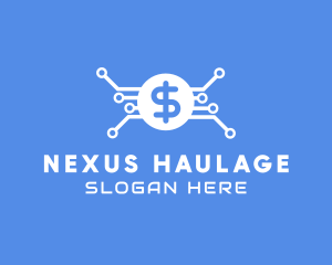 Dollar Currency Technology logo design