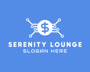 Dollar Currency Technology logo design