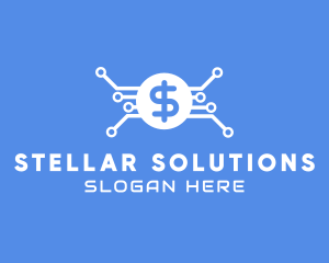 Dollar Currency Technology logo design