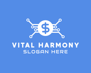 Dollar Currency Technology logo design