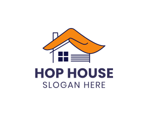 House Hand Roof logo design