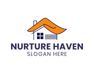 House Hand Roof logo design