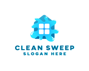 Water Splash Window Cleaning logo design