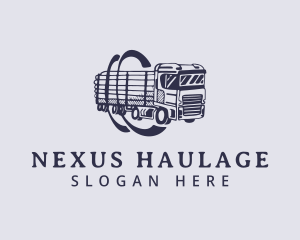 Truck Cargo Haulage logo design