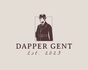 Dapper Gentleman Retro logo design