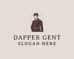 Dapper Gentleman Retro logo design