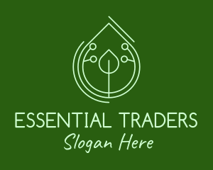 Plant Essential Oil Extract logo design