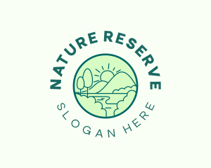 Nature Mountain National Park logo design