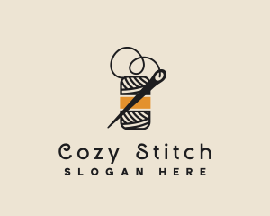 Yarn Thread Needle logo design