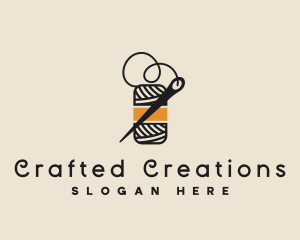 Yarn Thread Needle logo design