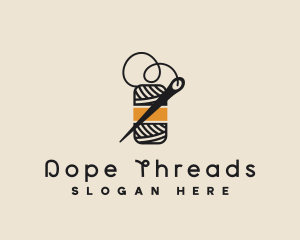 Yarn Thread Needle logo design