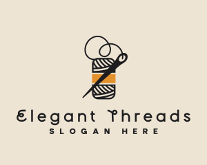 Yarn Thread Needle logo design