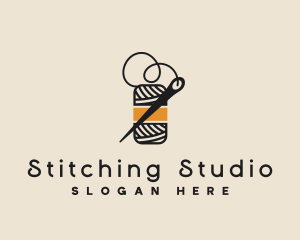 Yarn Thread Needle logo design