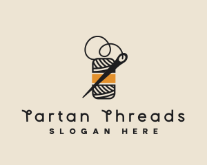 Yarn Thread Needle logo design