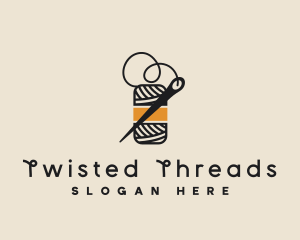 Yarn Thread Needle logo design