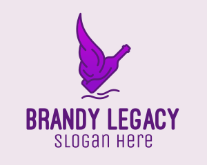 Liquor Bottle Wings  logo