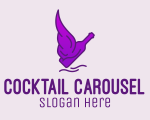 Liquor Bottle Wings  logo